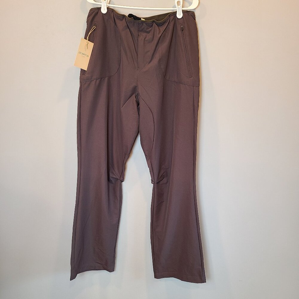 Paskho Pants NWT Nylon Pant Mens Small Chocolate Brown